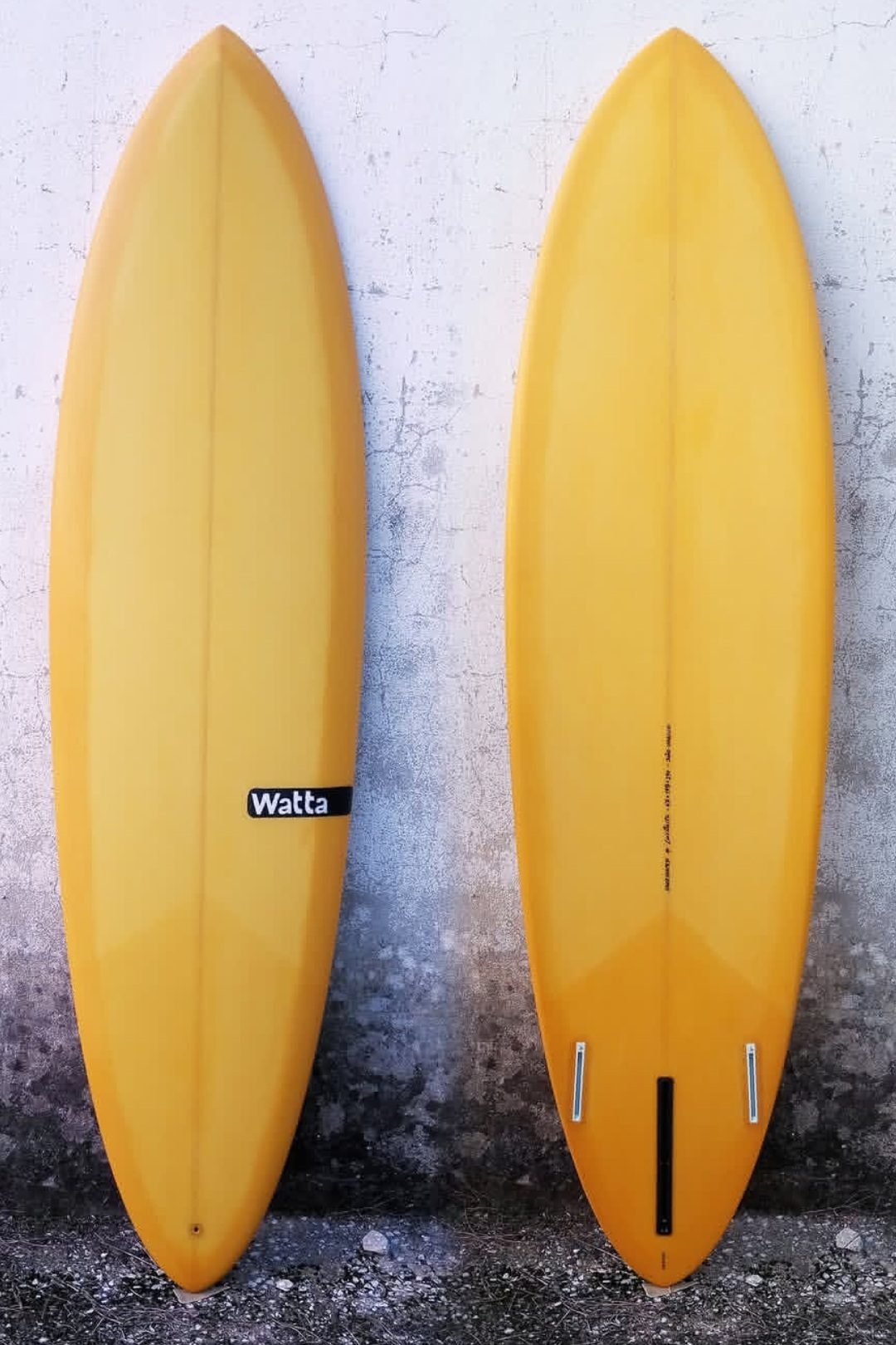 Watta modern single fin surfboard